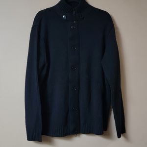 Autumn Cashmere Men's Knit Cardigan Zipper & button closure Merino Wool Cashmere